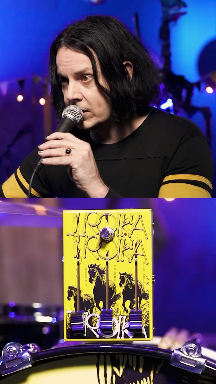 Instagram post by @officialjackwhite for Reverb. Caption reads: Introducing the Troika! A multi-purpose,....