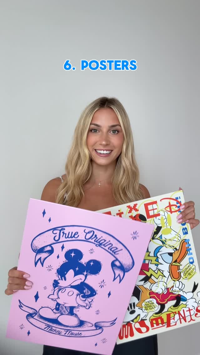 Instagram post by @katiefeeneyy for Disney. Caption reads: #Ad Head back to college with some Disney Style....