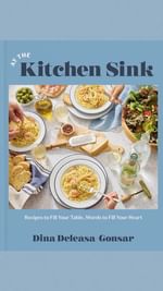 Instagram post by @dishitgirldina for Random House Group. Caption reads: At The Kitchen Sink now available for....