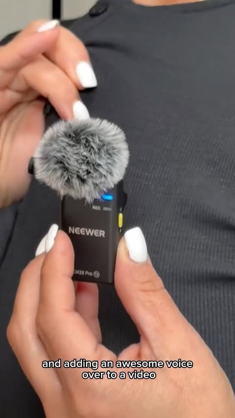 Instagram post by @cookwithchan for NEEWER. Caption reads: Sound better with @neewer 🎙️ Filming content is....