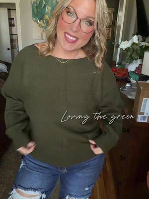 TikTok post by @good_moms_say_badwords for Imilybela. Caption reads: Okayyy this sweater 😍🍂 The slouchy....