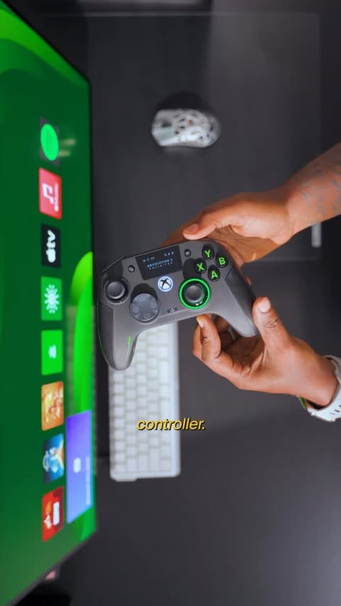 Instagram post by @ogehezeonu for Xbox. Caption reads: [...] controller for my entire setup. PC and @xbox....