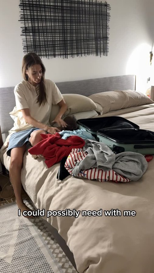 Instagram post by @amandabatula for Amazon Influencer Program. Caption reads: Get ready for a summer weekend with me. Packing is....