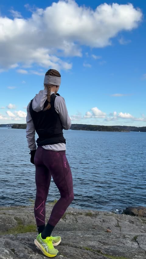 Instagram post by @jhedbys for 2XU. Caption reads: [...] love about running? In collaboration with....