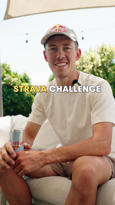 Instagram post by @hayden_wilde for Red Bull. Caption reads: [...] get after your fitness goals with the Red....