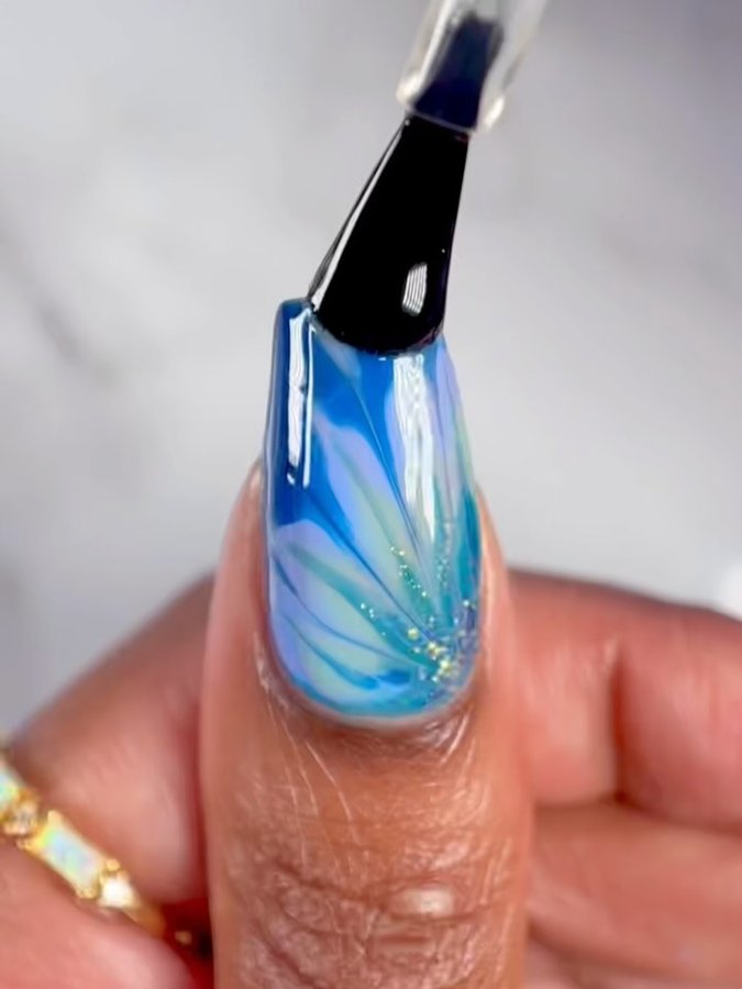 Instagram post by @suziemoon626 for Cirque Colors. Caption reads: 🌸✨Jelly Floral Nail Art Designs ✨🌸
1 or 2. Which....