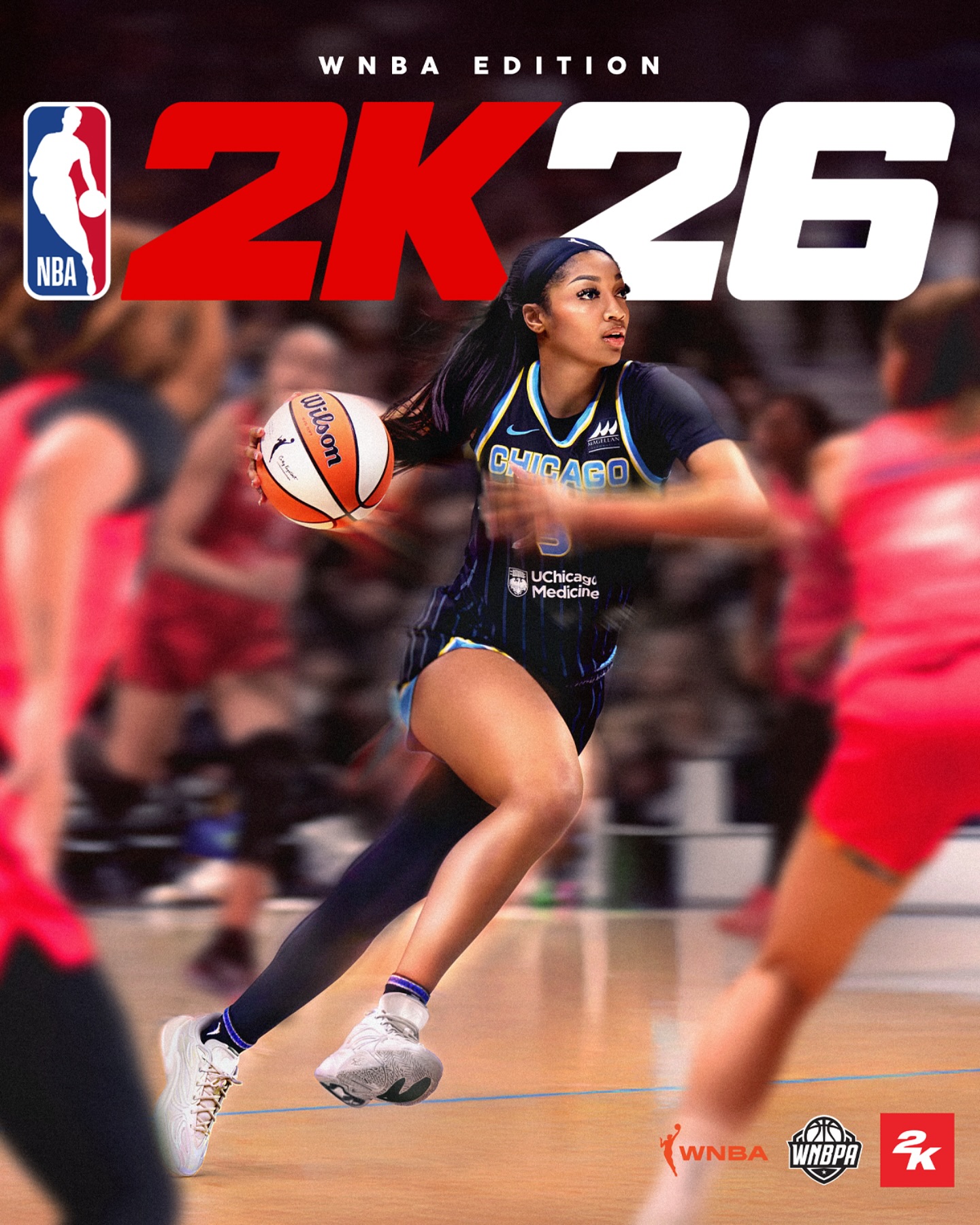 Instagram post by @chicagosky for Reebok. Caption reads: 🗣️ She’s got next 

Angel Reese is your #NBA2K26....