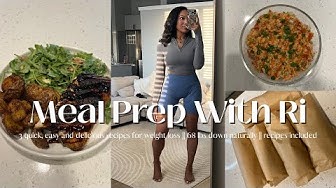 YouTube post by @rianna_janis for Creative Fabrica. Caption reads: QUICK, EASY & HEALTHY MEAL PREP WITH RI || 68LBS....