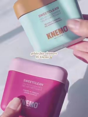 TikTok post by @priscilla_chavezz for Knemo Beauty. Caption reads: 🍦🫧 @KNEMO™ #koreanskincare #TikTokShop #skincare.