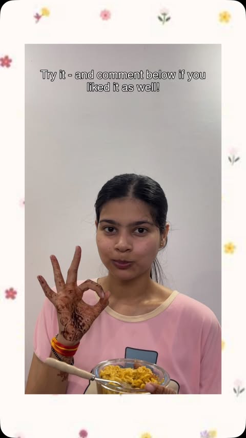 Instagram post by @ishikasharmaaa___ for Ching's Secret. Caption reads: #AD 🌶️🍜 Spicy, garlicky and full of flavour!....