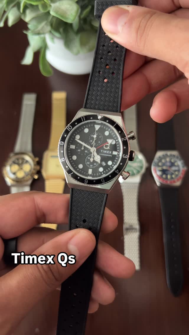 Instagram post by @affordablewristtime for Timex. Caption reads: Quite the variety of Qs. @timex 
-
-
-
#timex....
