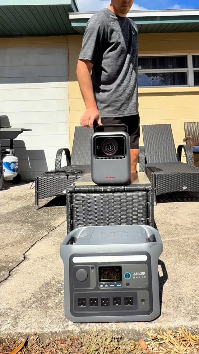 Instagram post by @anker_adventures for Anker SOLIX. Caption reads: The Anker SOLIX C800 Plus powers the Nebula Mars 3....