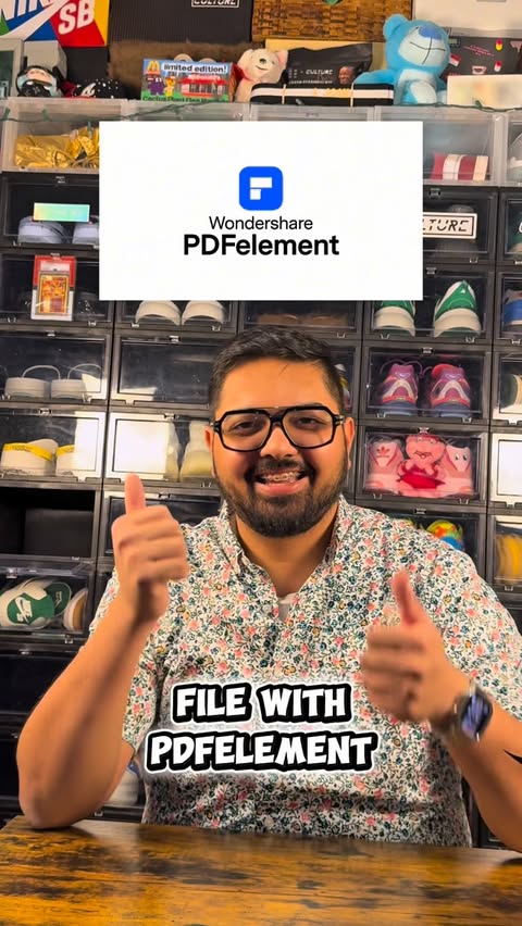 Instagram post by @shubidoobydoo1 for Wondershare PDFelement. Caption reads: Best Tax Season File System: from receipts to....