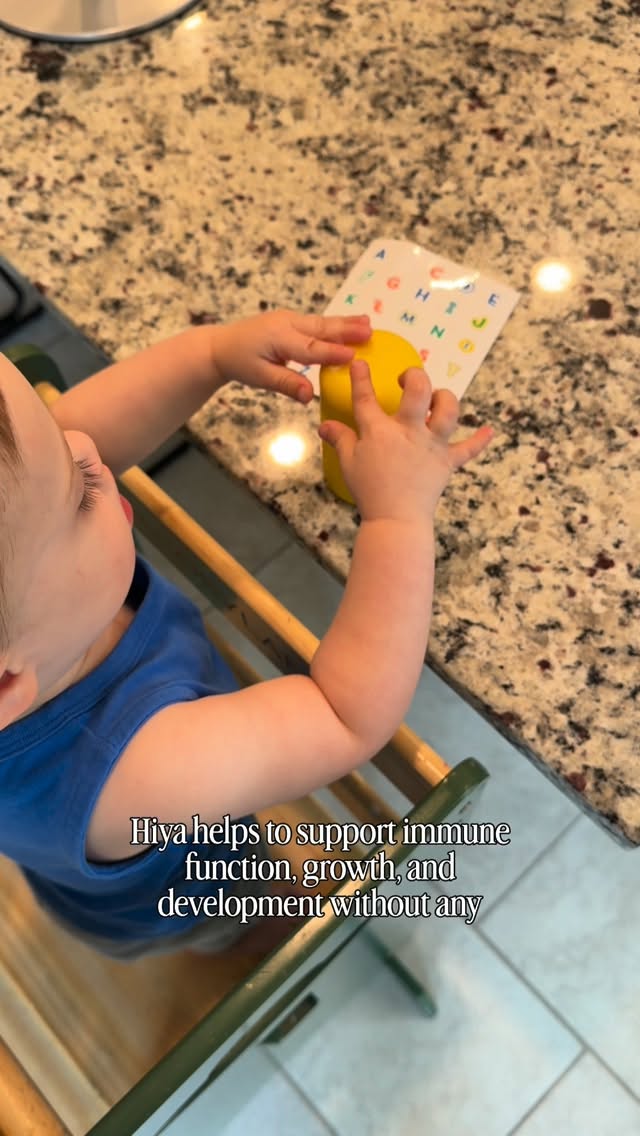 Instagram post by @mj_dietitian for Hiya. Caption reads: I’m careful about what goes into my son’s body,....