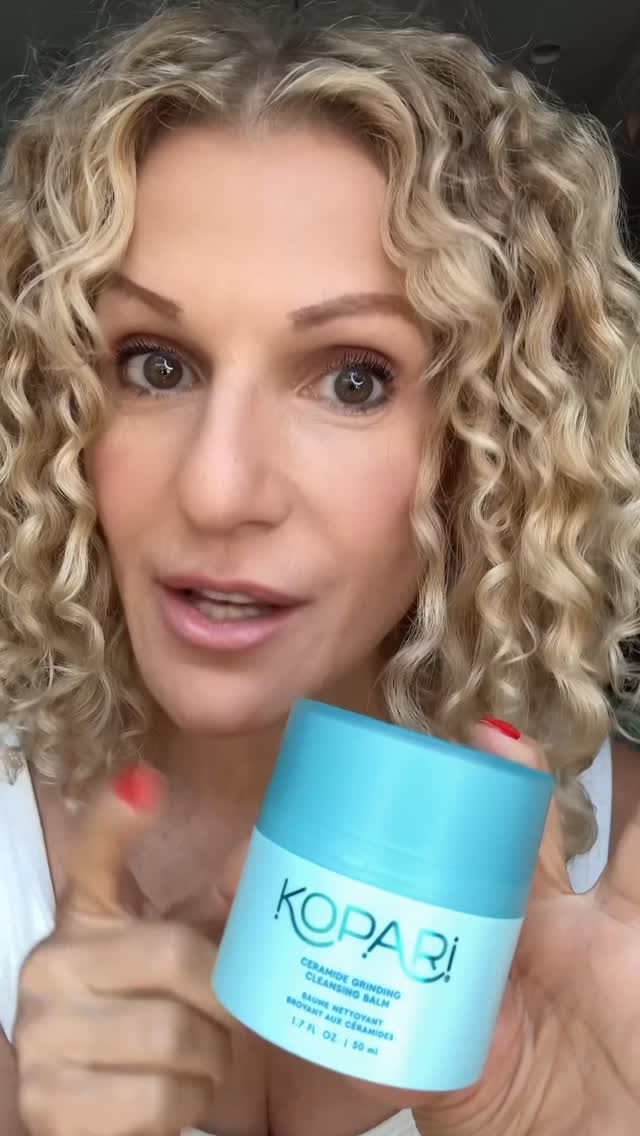 Instagram post by @lisatandthecity for Kopari Beauty. Caption reads: ✨ Meet the Ceramide Grinding Cleansing Balm by....