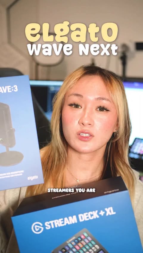 Instagram post by @katliente.ttv for Elgato. Caption reads: @Elgato just dropped the biggest update yet [...].