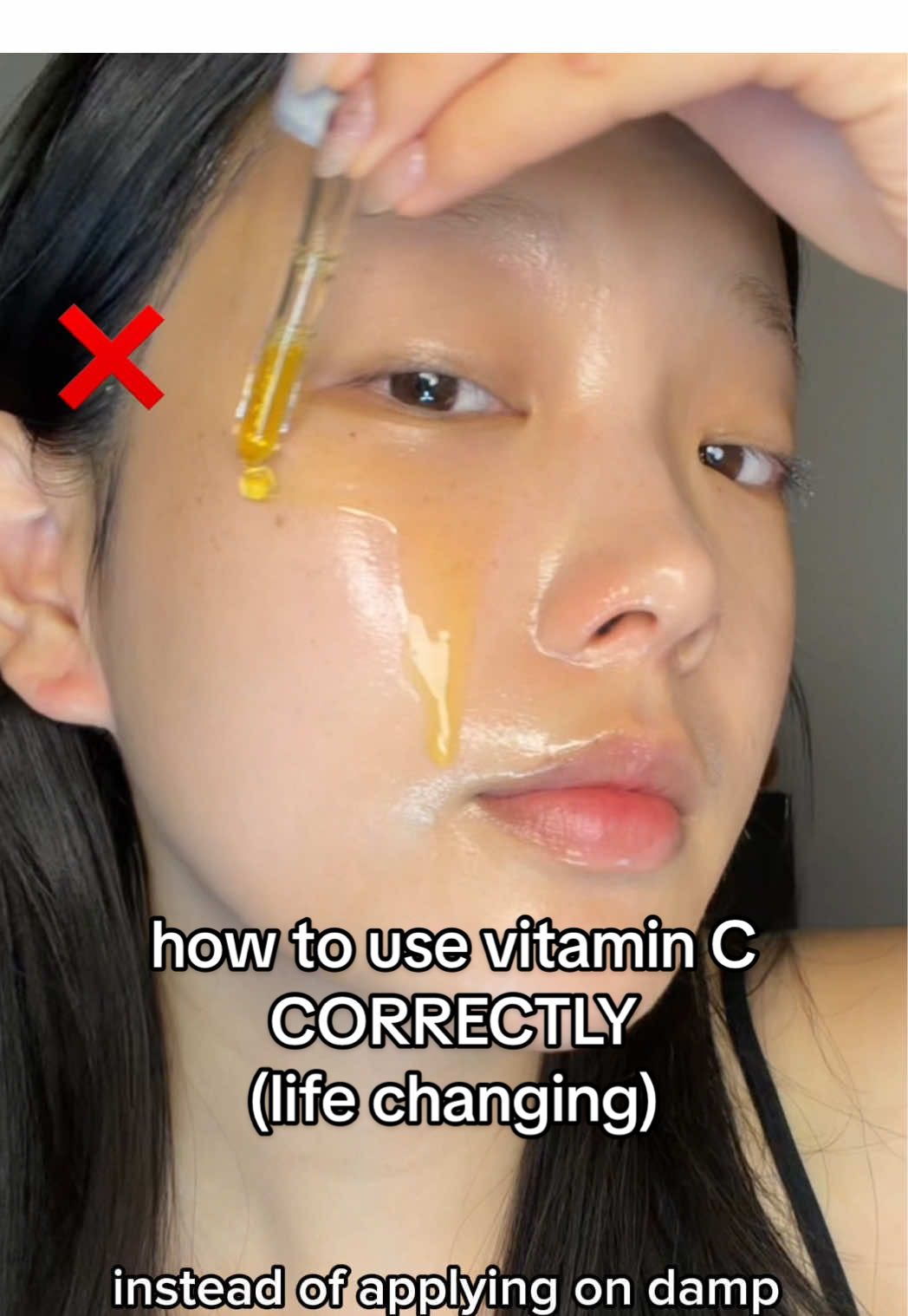 TikTok post by @l_yuhann for arencia. Caption reads: [...] effect with your brightening serums! Ad....