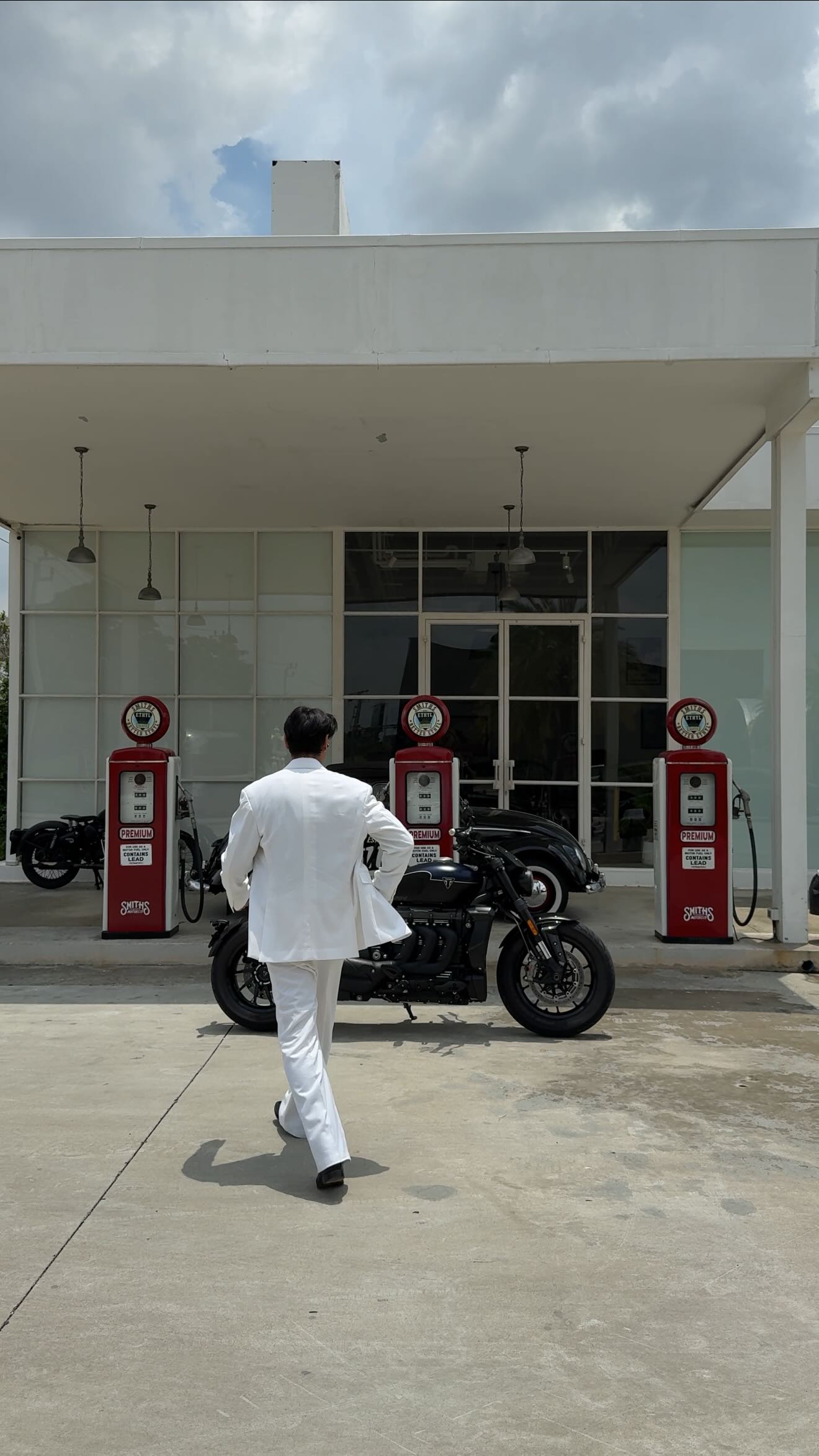 Instagram post by @boromv for Triumph Motorcycles. Caption reads: [...] the ride Make a difference....