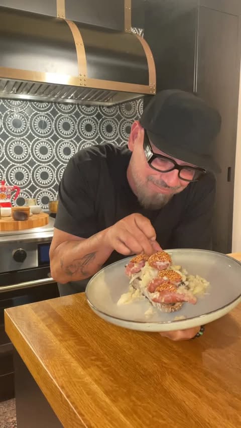 Instagram post by @chefsymon for Goldbelly. Caption reads: As a Brown’s Fan I need all happiness I can get on....