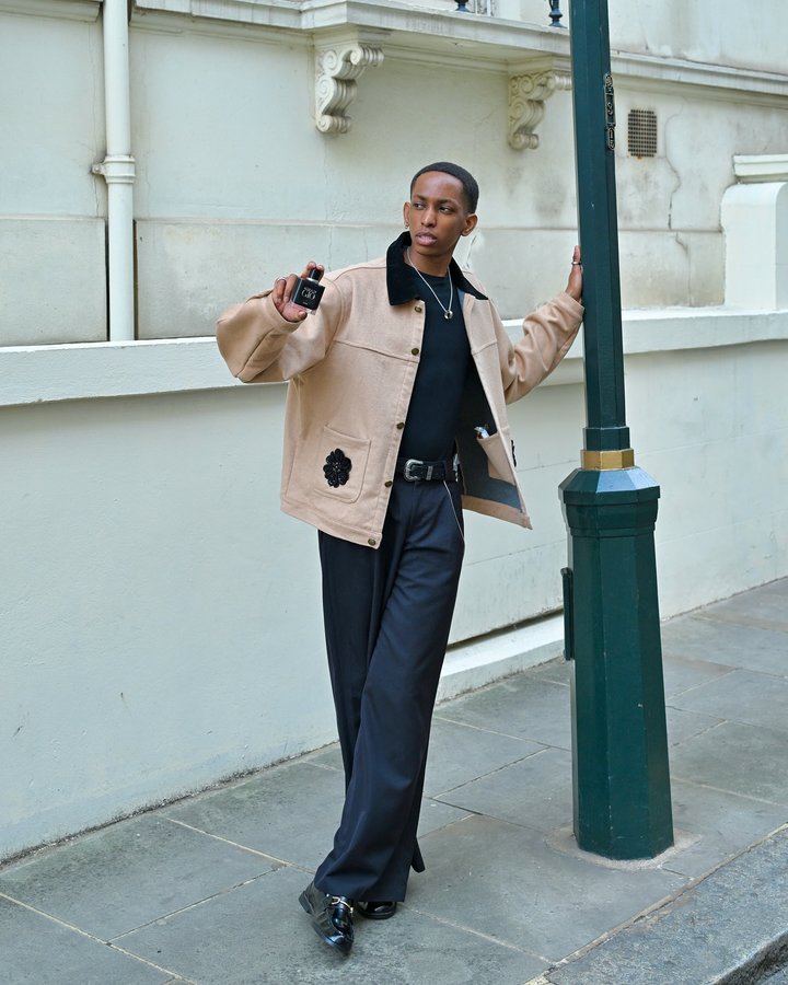 Instagram post by @mrugandanschnack for WPP. Caption reads: Acqua di Giò Elixir isn’t just a fragrance, it’s a....