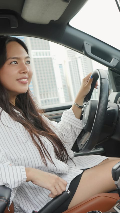 Instagram post by @cheneehazel for Mitsubishi Motors. Caption reads: [...] makes a big difference! The....