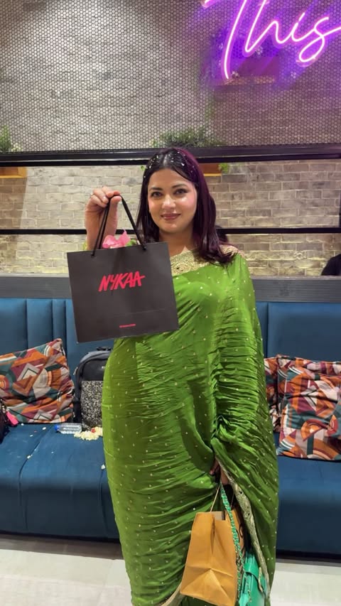 Instagram post by @zainabkhanam015 for NAP by Nykaa. Caption reads: Enjoying today from the crowd, InshaAllah tomorrow....