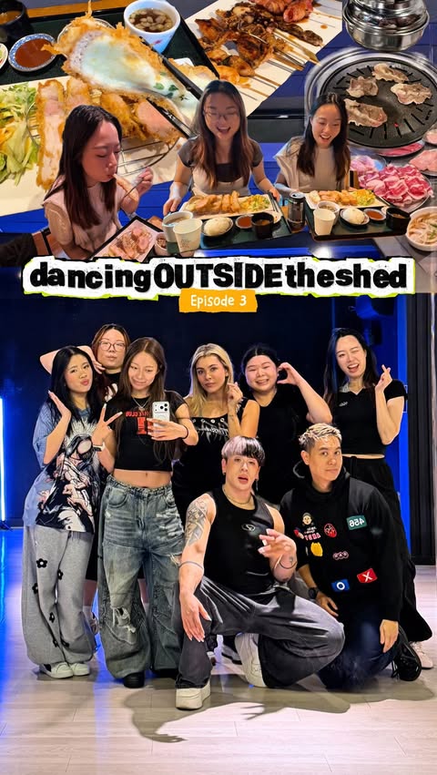 Instagram post by @koreatourismanz for Klook. Caption reads: [...] up to dancingoutsidetheshed on day 3 of....