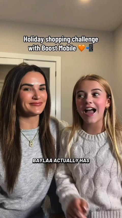 Instagram post by @nishaandfam for Boost Mobile. Caption reads: [...] something extra this holiday season....