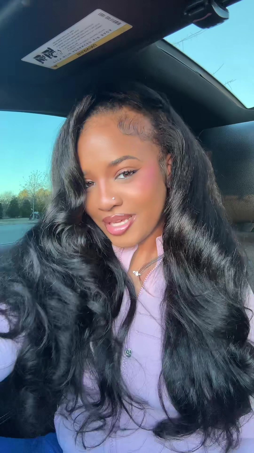 TikTok post by @kashiajabre1 for Curlyme. Caption reads: Curly me ate downnn with this 💕 @CurlyMe Hair....