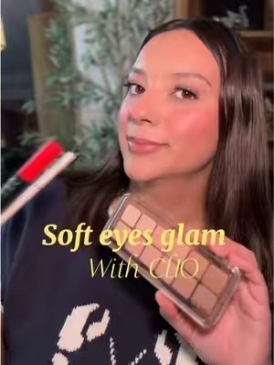 TikTok post by @itsmommybeatriz for CLIO US. Caption reads: Gifted by Clio I love a good natural eye makeup....