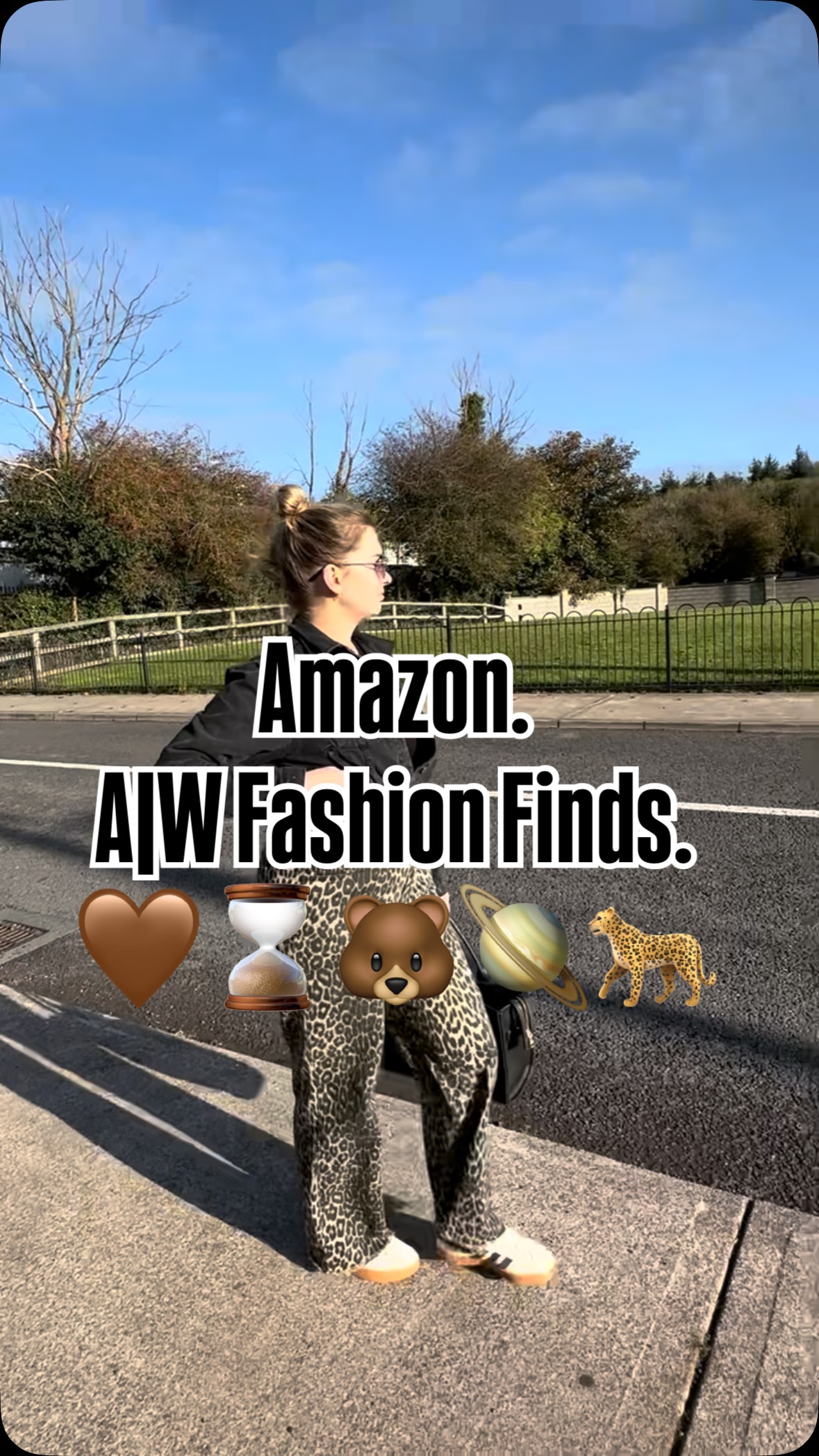 Instagram post by @shannenjoyce_ for Amazon Prime. Caption reads: Updating my autumn winter wardrobe with @amazon....
