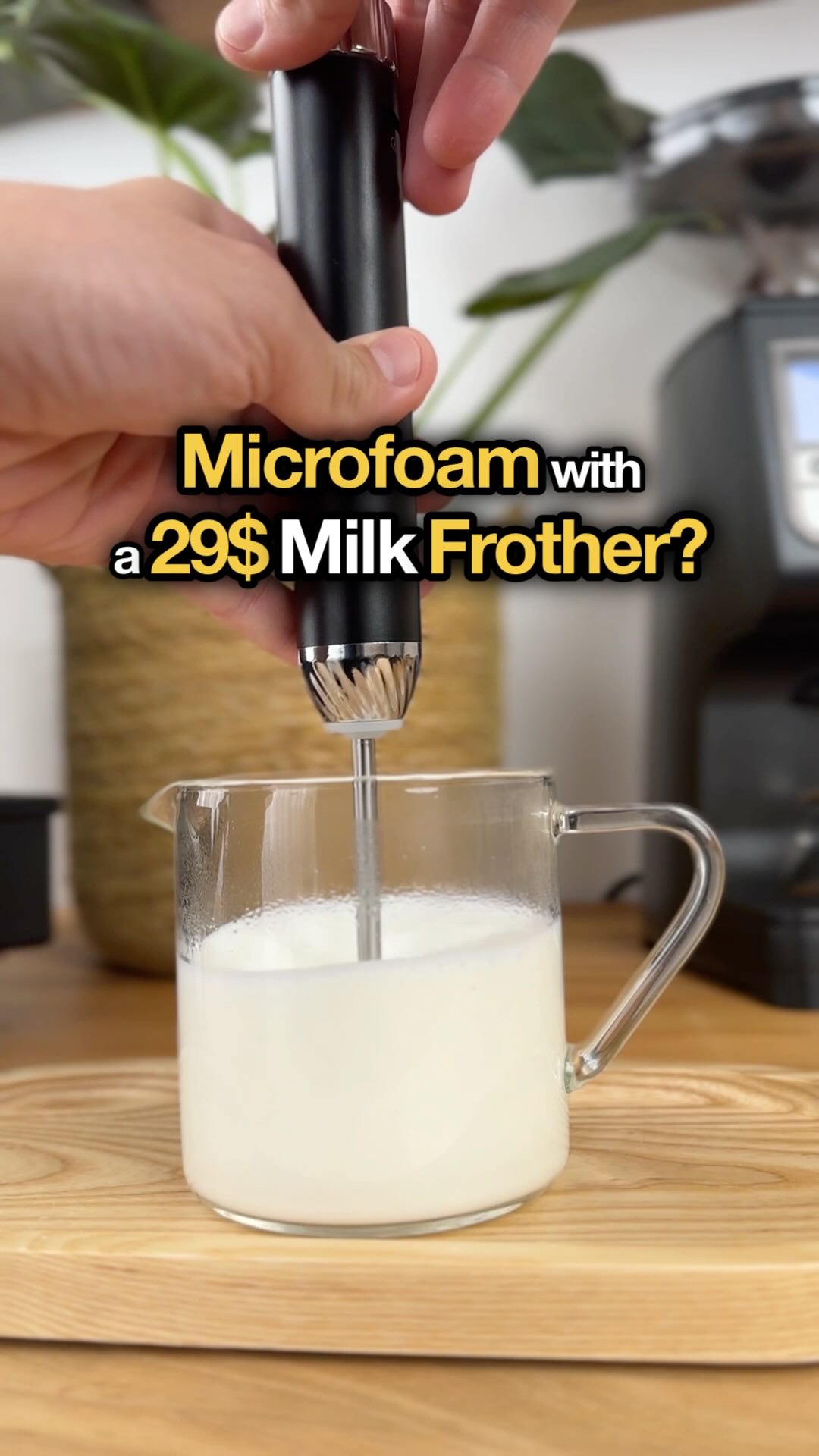 Instagram post by @latte_art_tutorials for Maestri House. Caption reads: [...] $29 USD for the first 500 frothers!....