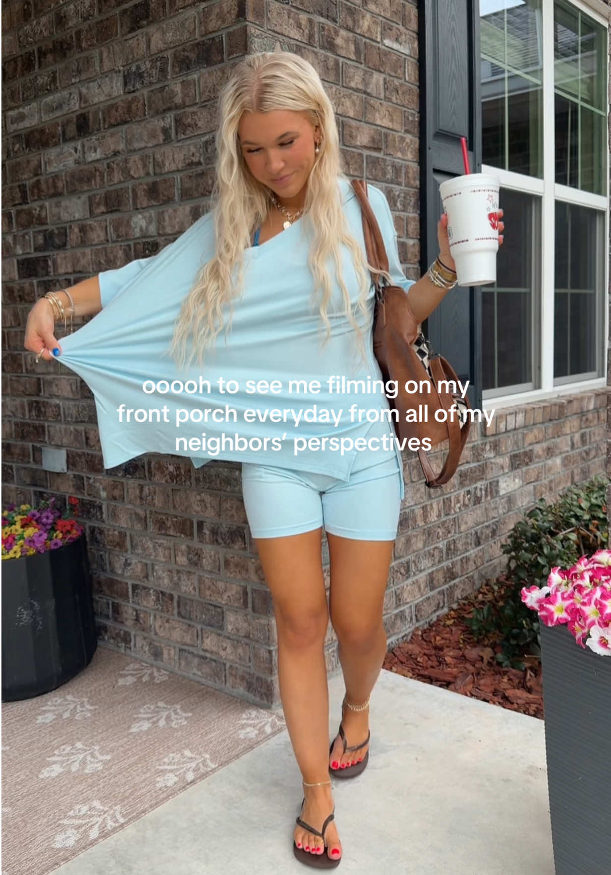 TikTok post by @alissalove_0 for PrettyGarden. Caption reads: [...] #contentcreator #neighbors @PrettyGarden.