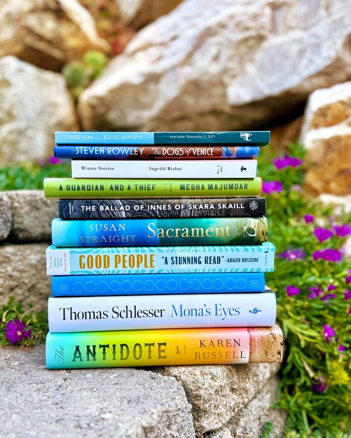 Instagram post by @suethebookie for Putnam Books. Caption reads: This is my #10BeforeTheEnd stack. Something you....