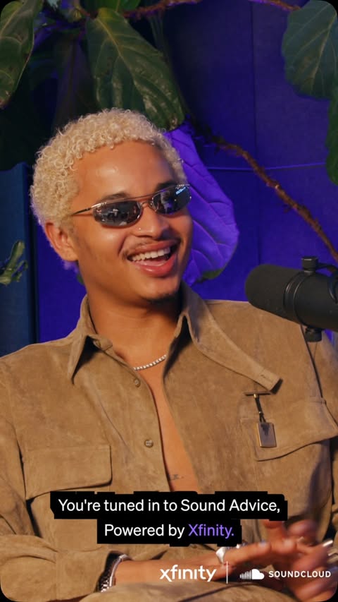 Instagram post by @destinconrad for SoundCloud. Caption reads: On this special episode of Sound Advice, presented....