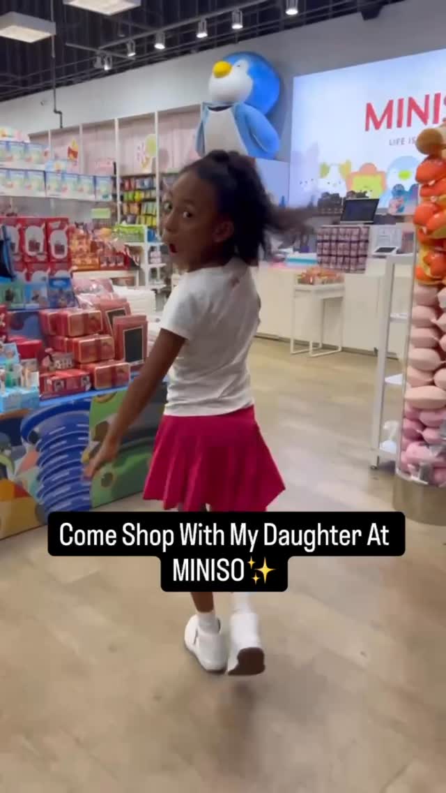 Instagram post by @emmaliway for MINISO USA. Caption reads: Let’s go Miniso shopping! #miniso #sassy....