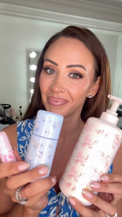 Instagram post by @mrsmakeup_ie for LoveShackFancy. Caption reads: What an iconic collab between @loveshackfancy and....