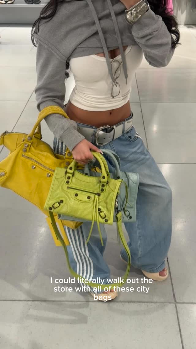 Instagram post by @ellachristo for Balenciaga. Caption reads: this is ur sign to buy urself a bday present !!!!!....