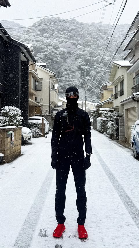 Instagram post by @ryunosuke_omi for COROS. Caption reads: [...] by @salomon @salomonrunning @corosglobal....