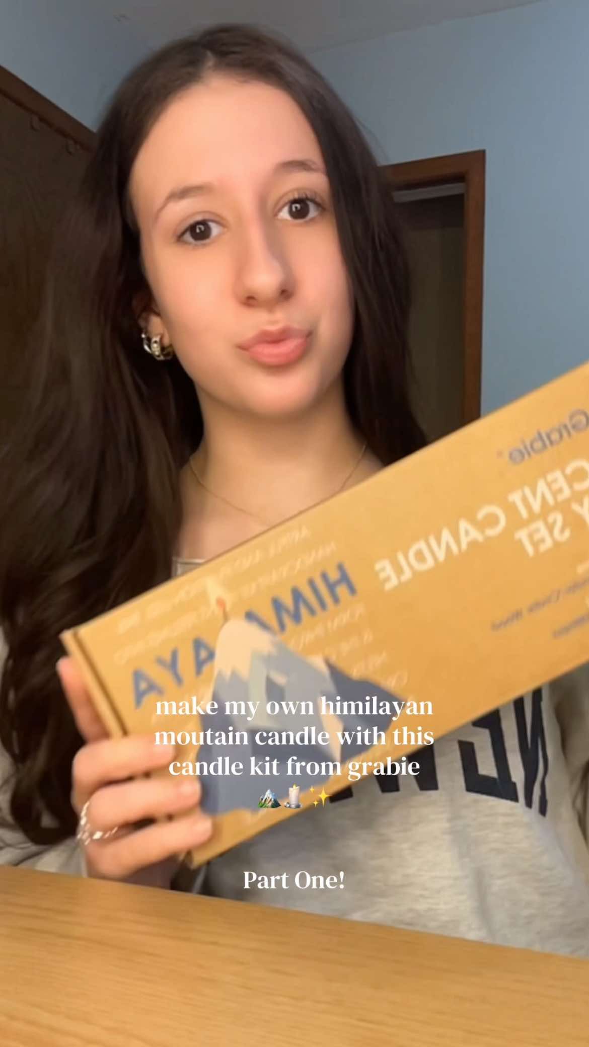 TikTok post by @uluvaves for Grabie Art. Caption reads: @grabieart this candle kit is sooo fun! Stay tuned....