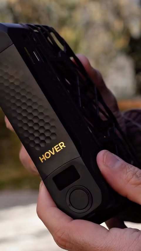 Instagram post by @alessandro.abbatecola for HOVERAir. Caption reads: [...] of land lords of my town ! #gifted by....