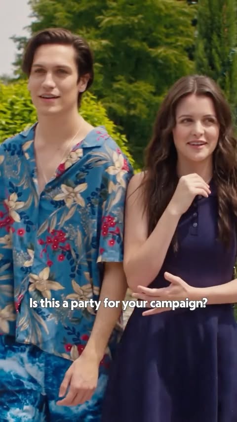 Instagram post by @huddy for Tubi. Caption reads: Say hello to your new favorite rom-com! 👋 Chase....