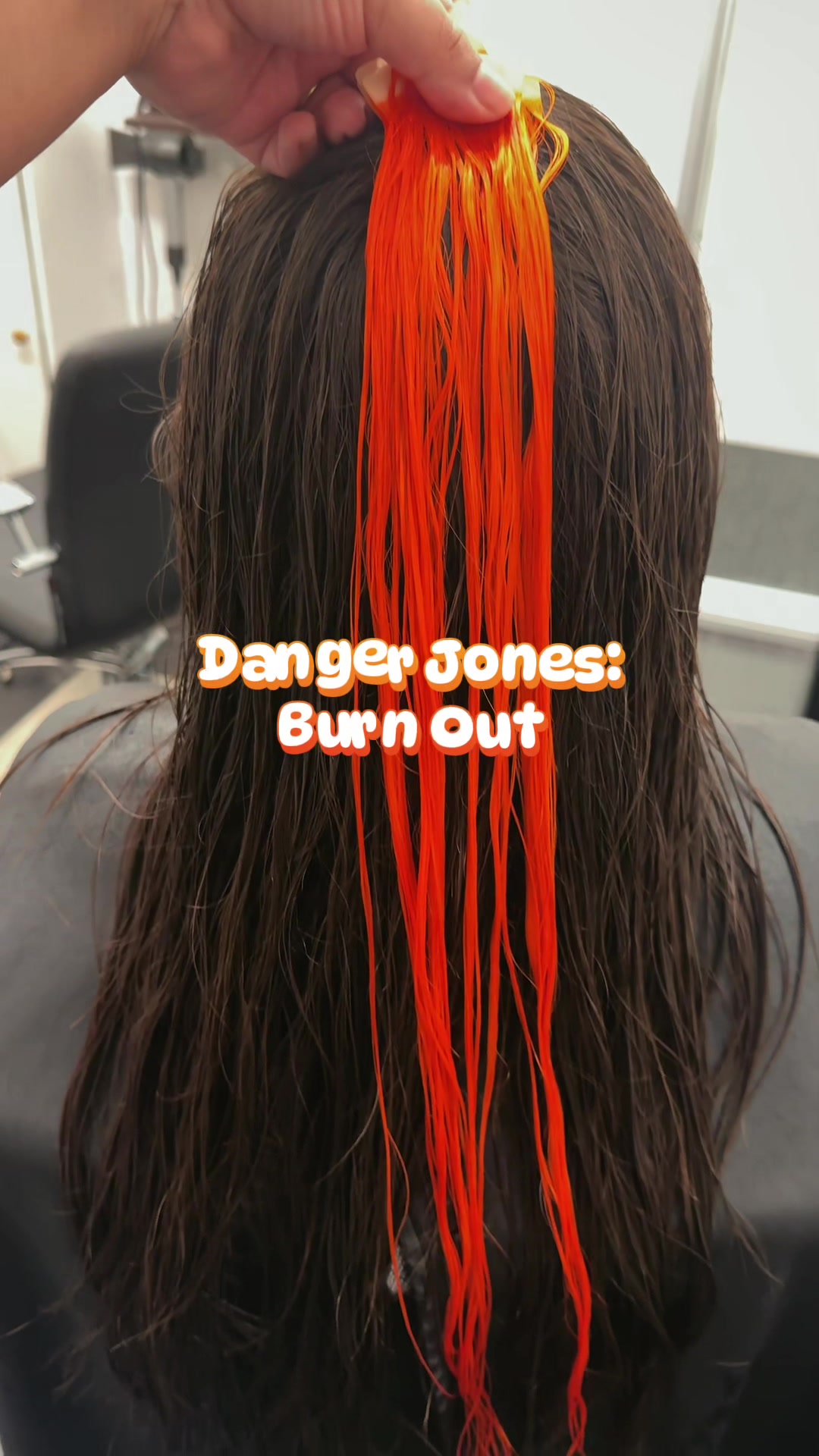 TikTok post by @lyssandtell for Moresoo Hair. Caption reads: [...] with how vibrant this came out 🧡 @MORESOO....