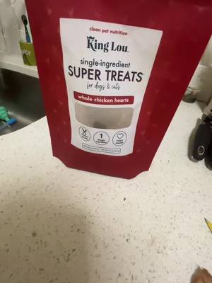 TikTok post by @veronicacruz11080 for King Lou. Caption reads: @King Lou 🐾❤️ King Lou’s Single-Ingredient [...].