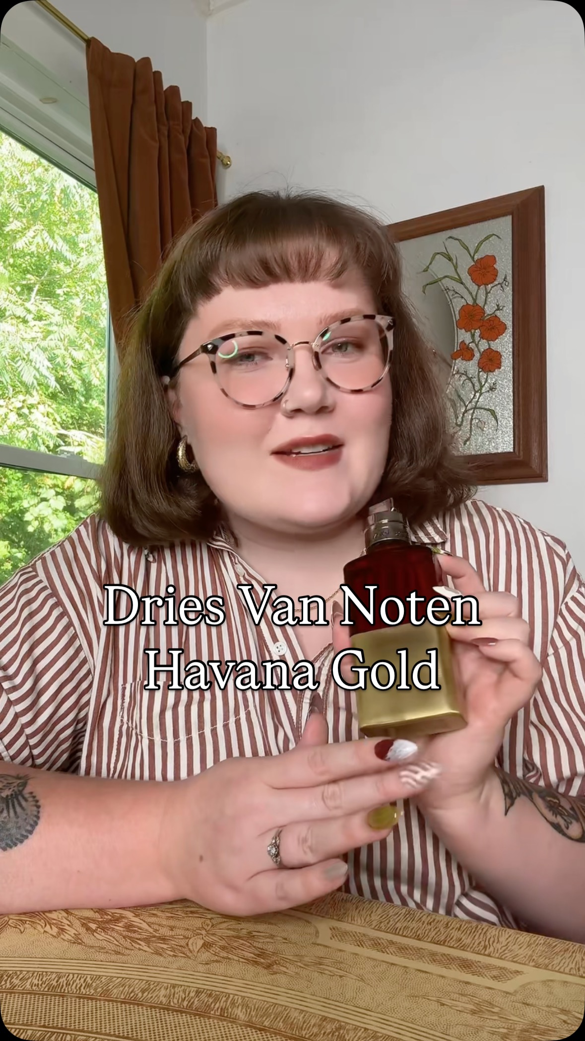 Instagram post by @eliselovessmells for Dries Van Noten. Caption reads: (PR) Thank you thank you thank you @driesvannoten....