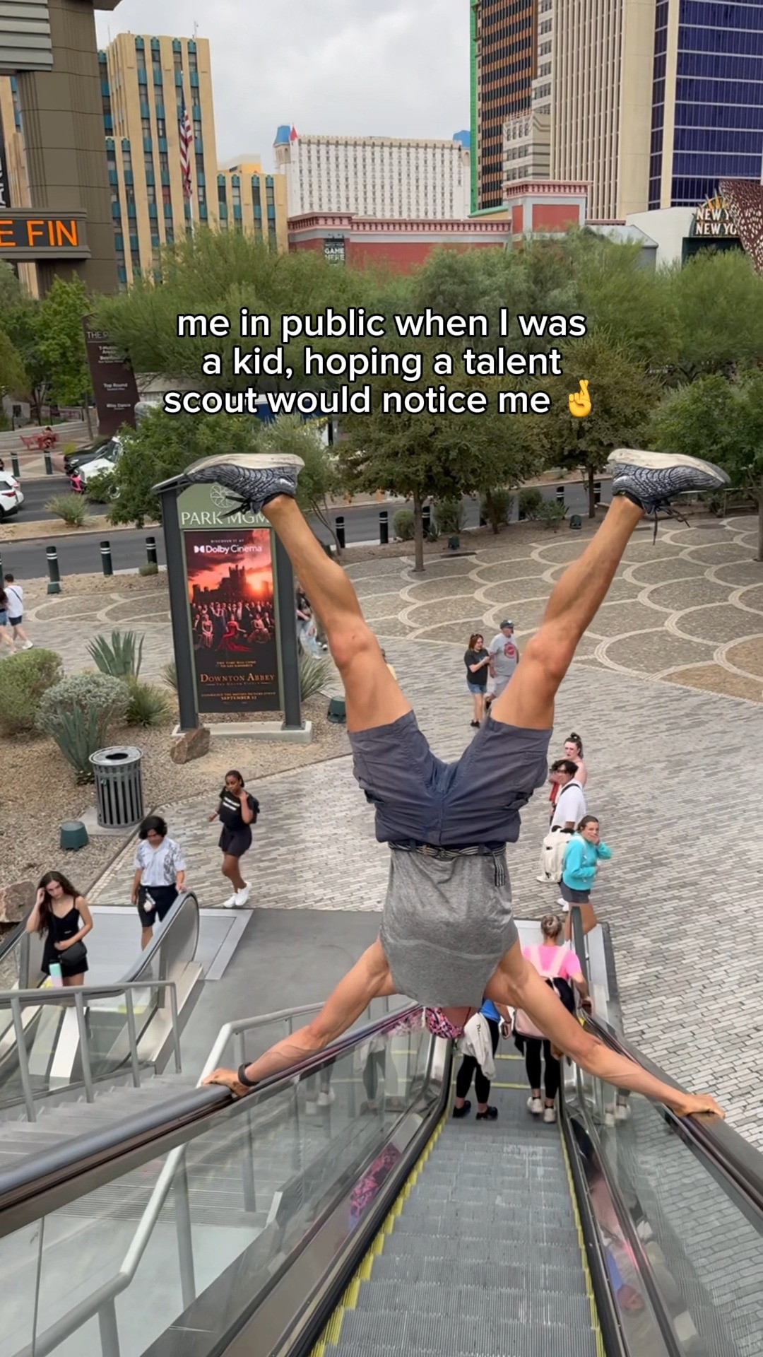 Instagram post by @madapple.cirquedusoleil for Cirque du Soleil. Caption reads: me as a kid: hoping a talent scout notices 🙃

Mad....
