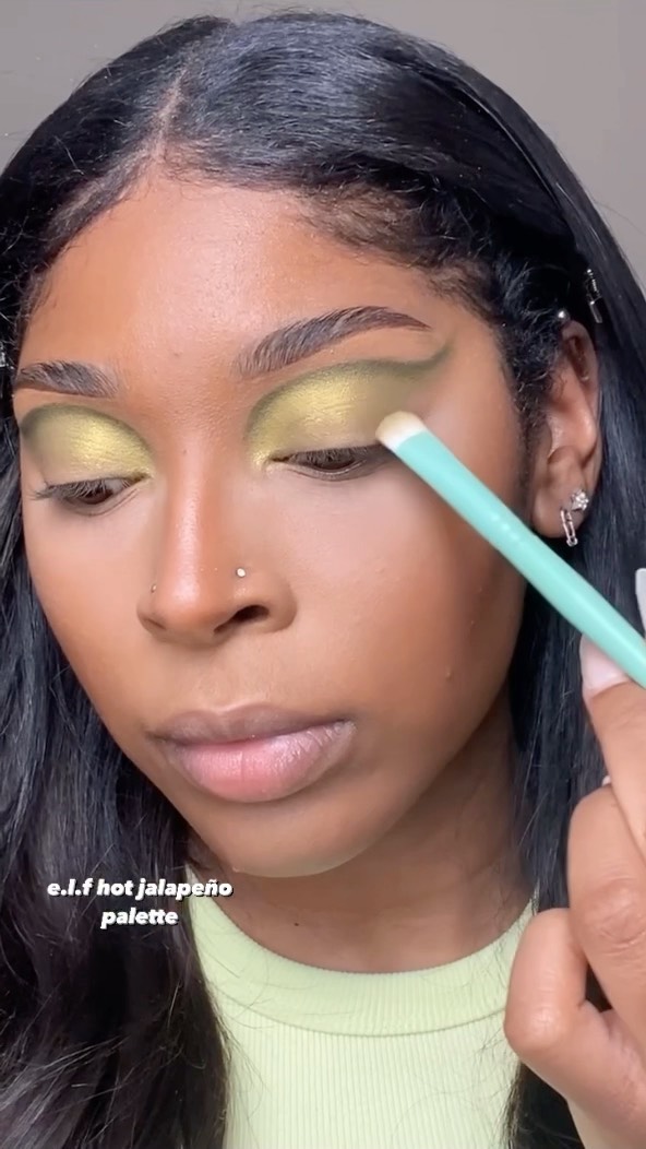 Instagram post by @kamillegregory for Rite Aid. Caption reads: my idea of the perfect spring makeup look💐 dewy....