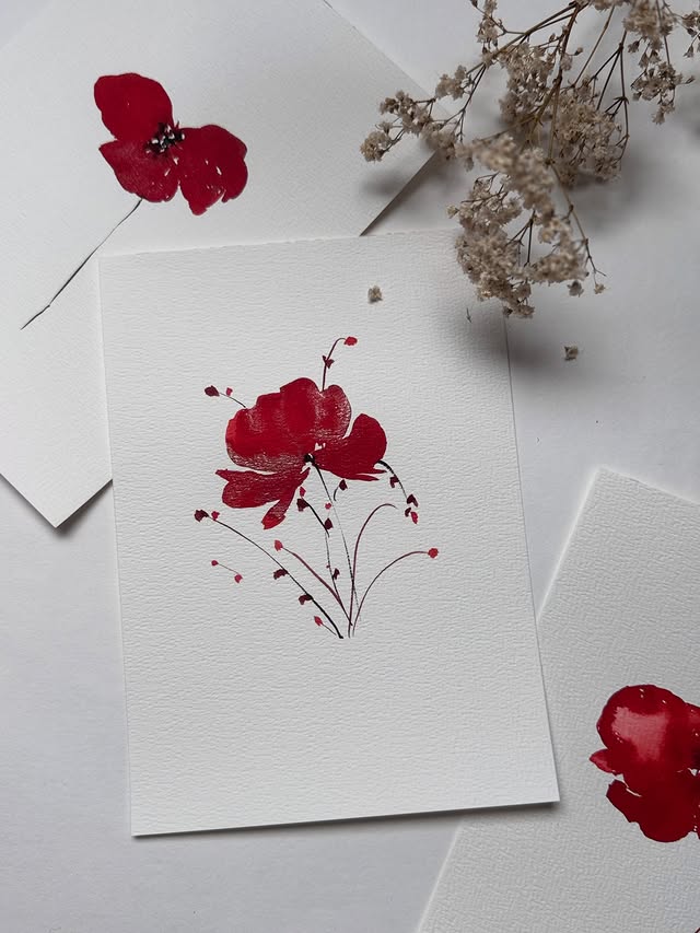 Instagram post by @rashmithodkar for Ferris Wheel Press. Caption reads: [...] gorgeous crimson and gold ink by....