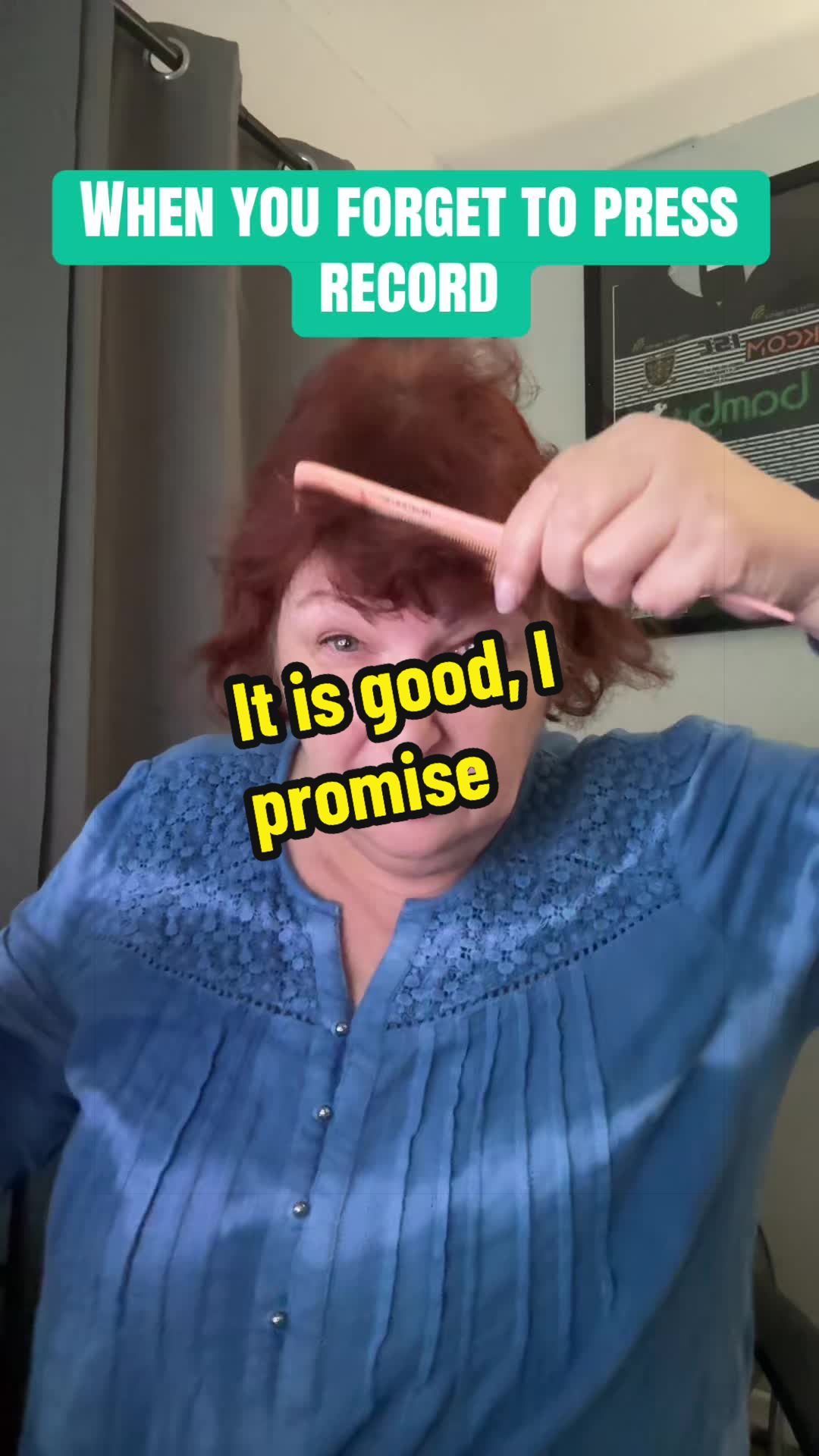 TikTok post by @wheeliemsadvocate for Landot Beauty. Caption reads: When you forget to press record, however there are....