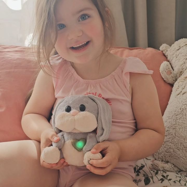 Instagram post by an influencer for Topbright. Caption reads: [...] her magical new bunny from....